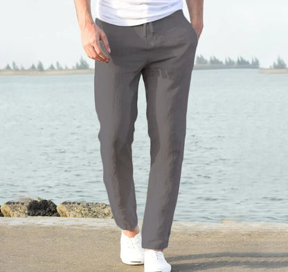 Witte linnen broek mannen – Fris en stijlvol