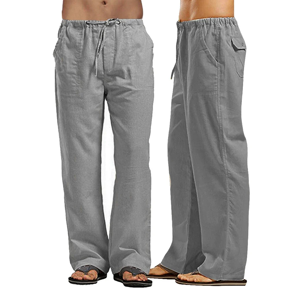 Zomerse linnen broek voor heren – Ademend en luchtig
