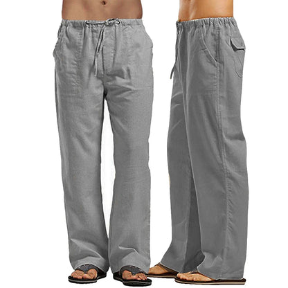 Zomerse linnen broek voor heren – Ademend en luchtig