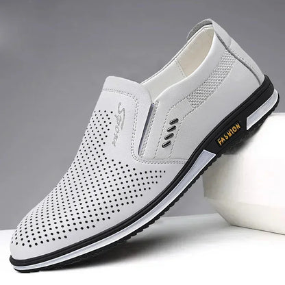 Zomerse mocassins voor heren met zachte zool