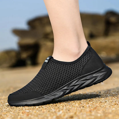 Luchtige heren schoenen met geweven details