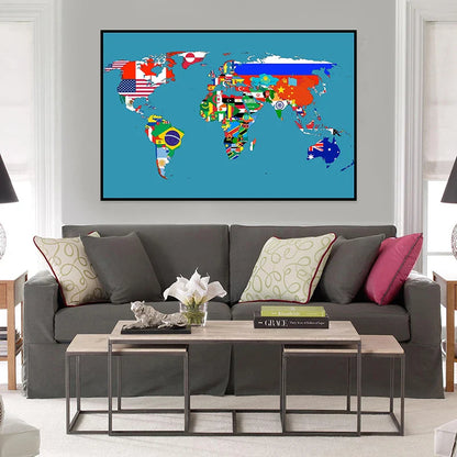 Wereldkaart voor studenten – Leerzaam en decoratief