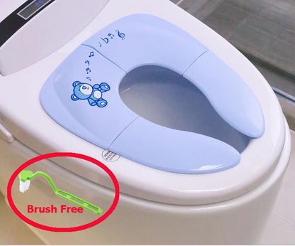 Zachte toiletbril verkleiner – Comfortabel leren zitten