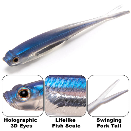 Swimbait met realistisch profiel en actie