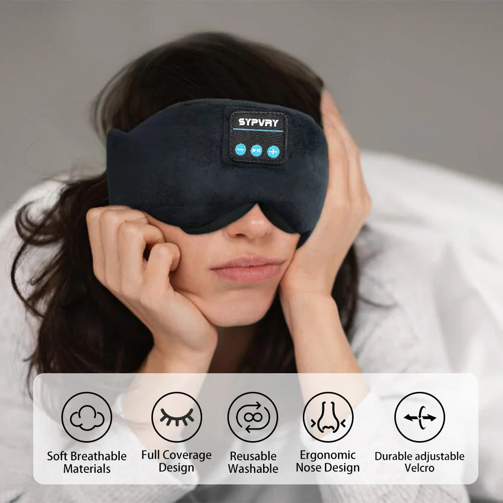 Action slaapmasker in zwart design
