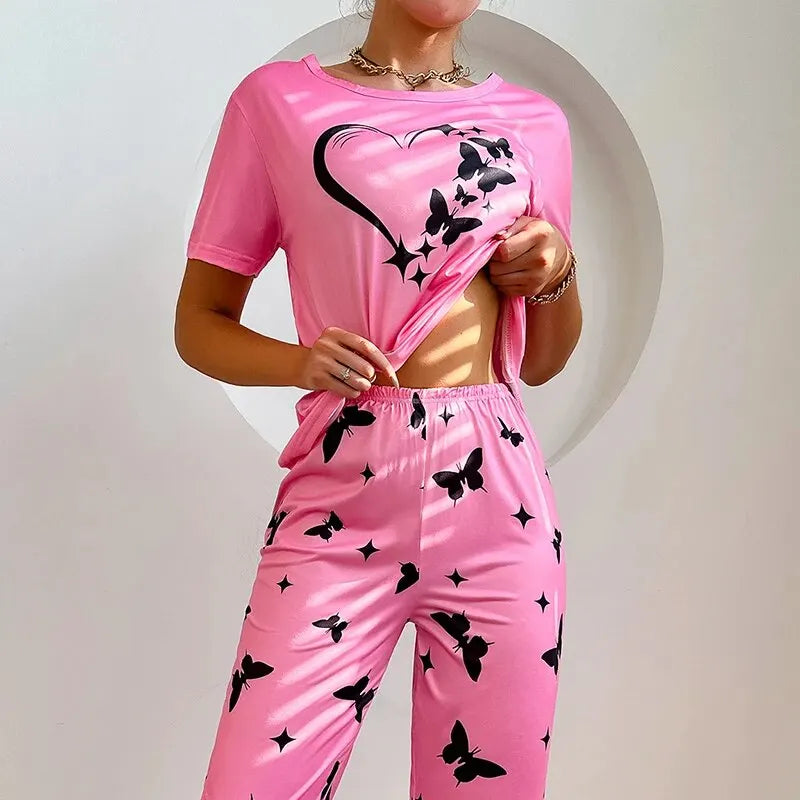 Dames pyjama winter met extra dikke stof