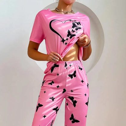 Dames pyjama winter met extra dikke stof