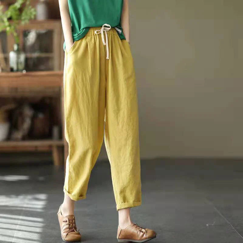H&M linnen broek dames voor zomerse outfits – Trendy en luchtig