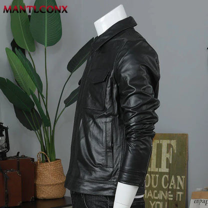 Leren jas heren met vintage afwerking – Unieke uitstraling