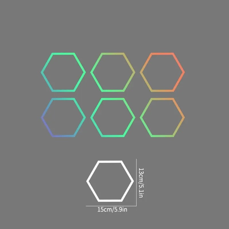auto stickers - hexagon design voor unieke styling