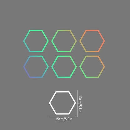auto stickers - hexagon design voor unieke styling
