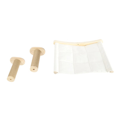Krabpaal wanddesign met planken – Compact en praktisch