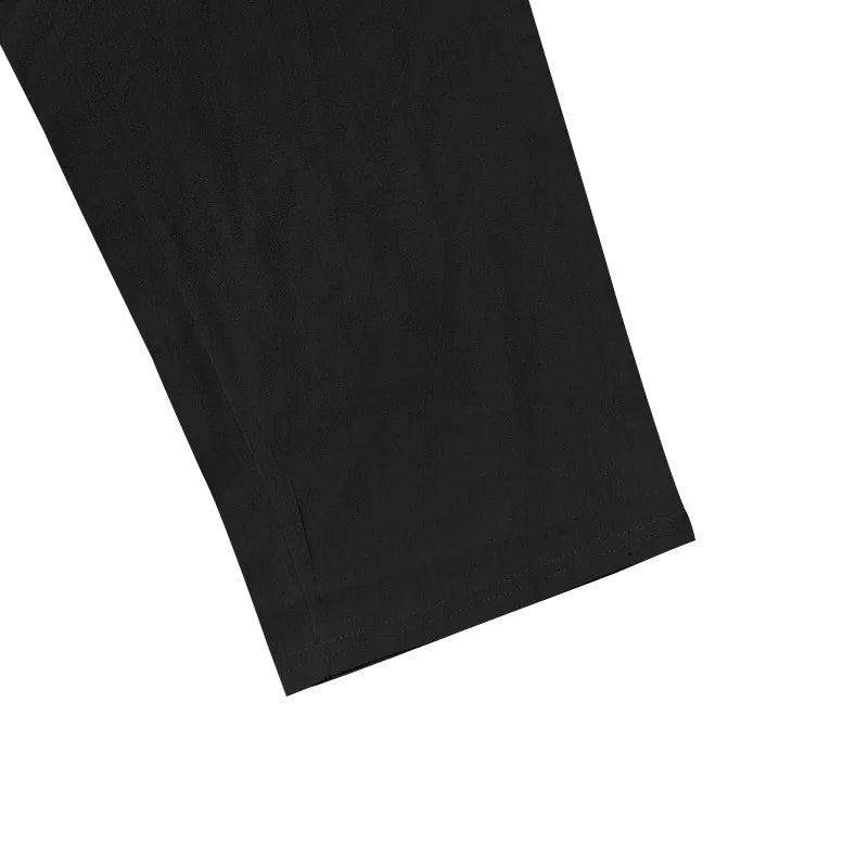 Linnenmix broek heren met split aan enkel – Modern accent