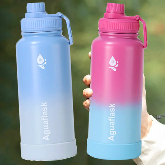 Thermosfles met trendy patroon – Fashionable en functioneel