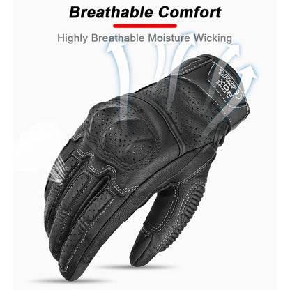 Zachte voering in leren handschoenen voor heren