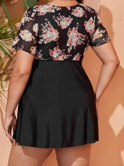 Zwemjurk met tropische bladeren – Zomerse look
