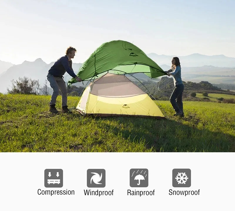 Action pop-up tent compact model – Past in elke rugzak