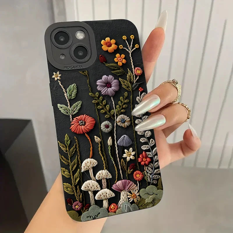Stoer telefoon hoesje met carbonlook
