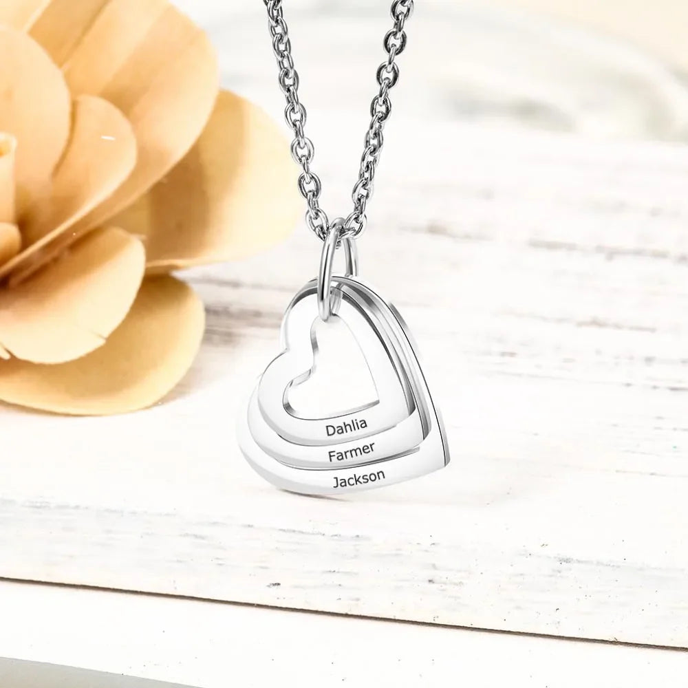 Liefdevolle gepersonaliseerde ketting voor partners