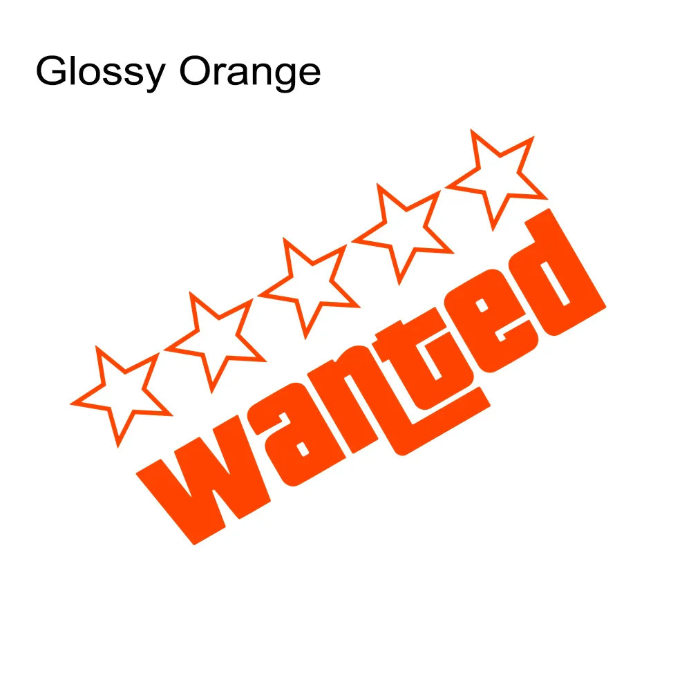 auto stickers - regenboog 'Wanted' ontwerp voor unieke uitstraling