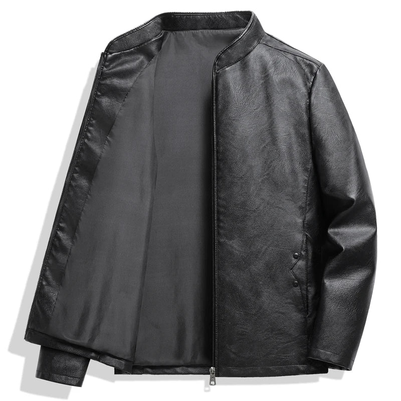 Leren jas heren met dubbele rits – Extra detail