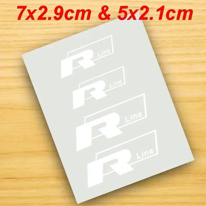 Auto stickers - Achterruit stickers met sportieve GTI en R-Line designs