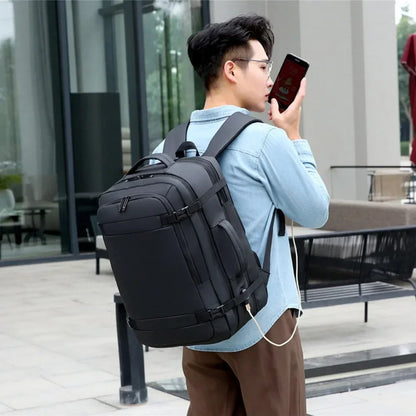 Handbagage rugzak met regenhoes inbegrepen