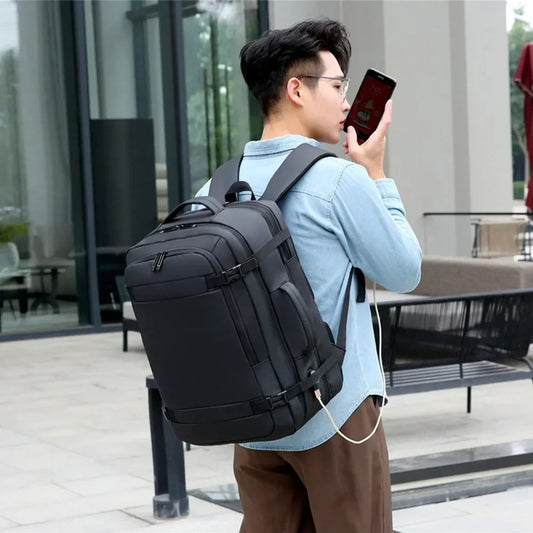 Handbagage rugzak met regenhoes inbegrepen