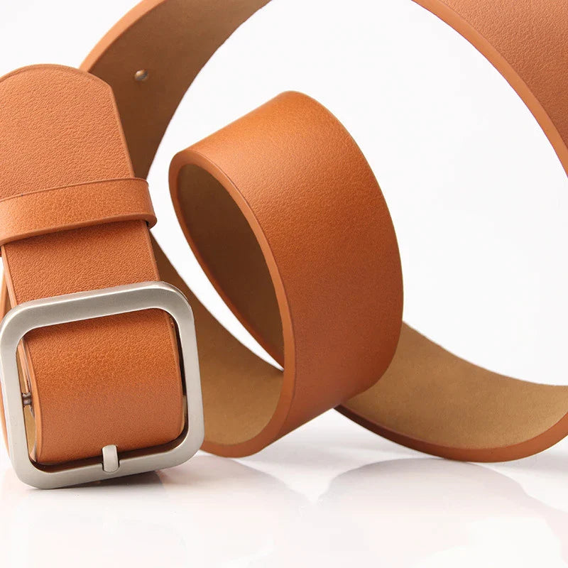 Minimalistische riem dames in neutrale tint