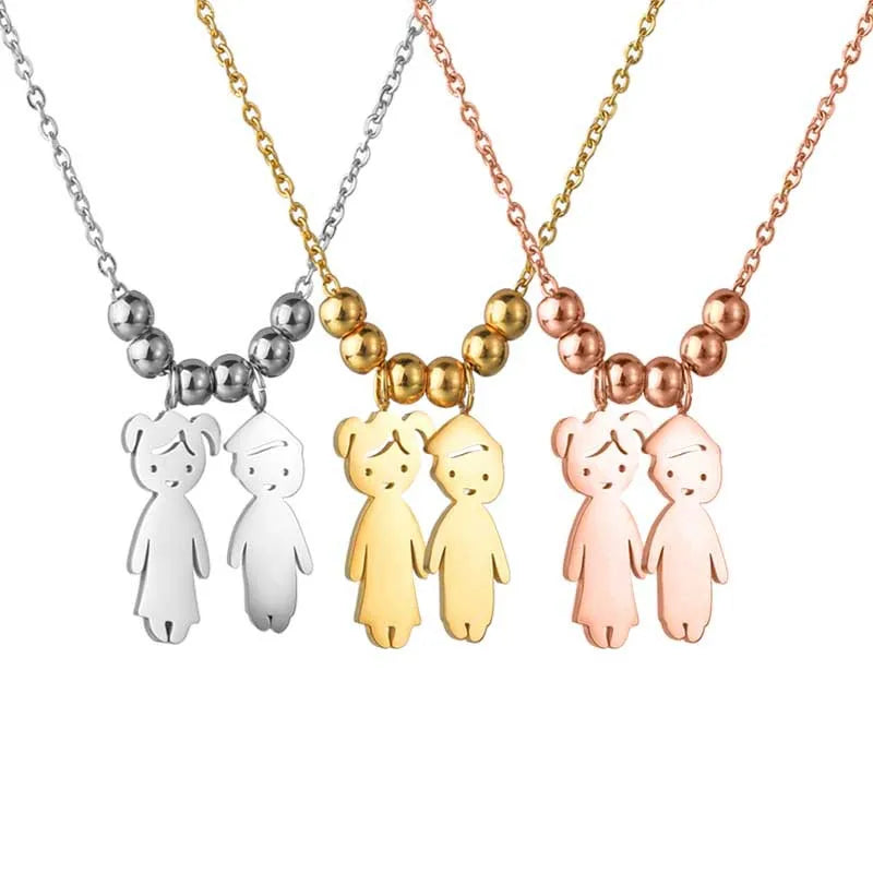 Lichte ketting met naam en symbool