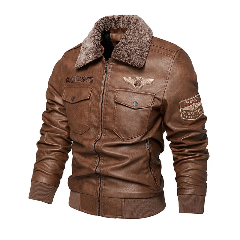 Moderne leren jassen heren met slim fit – Voor een verzorgde look