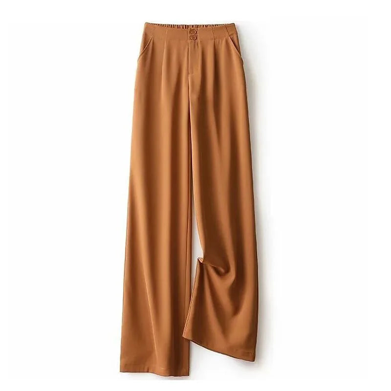 Zara linnen broek met hoge tailleband – Modern silhouet