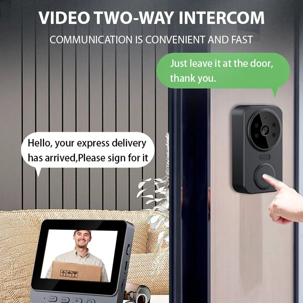 Deurbel met camera en scherm – Zie direct wie er aanbelt