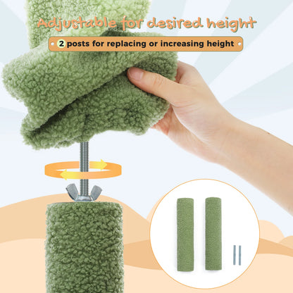 Design krabpaal met hout – Elegant en robuust