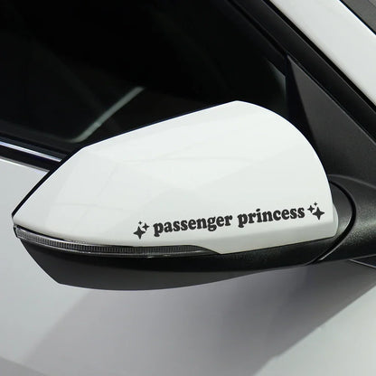 Auto stickers - Passenger Princess design voor persoonlijke uitstraling