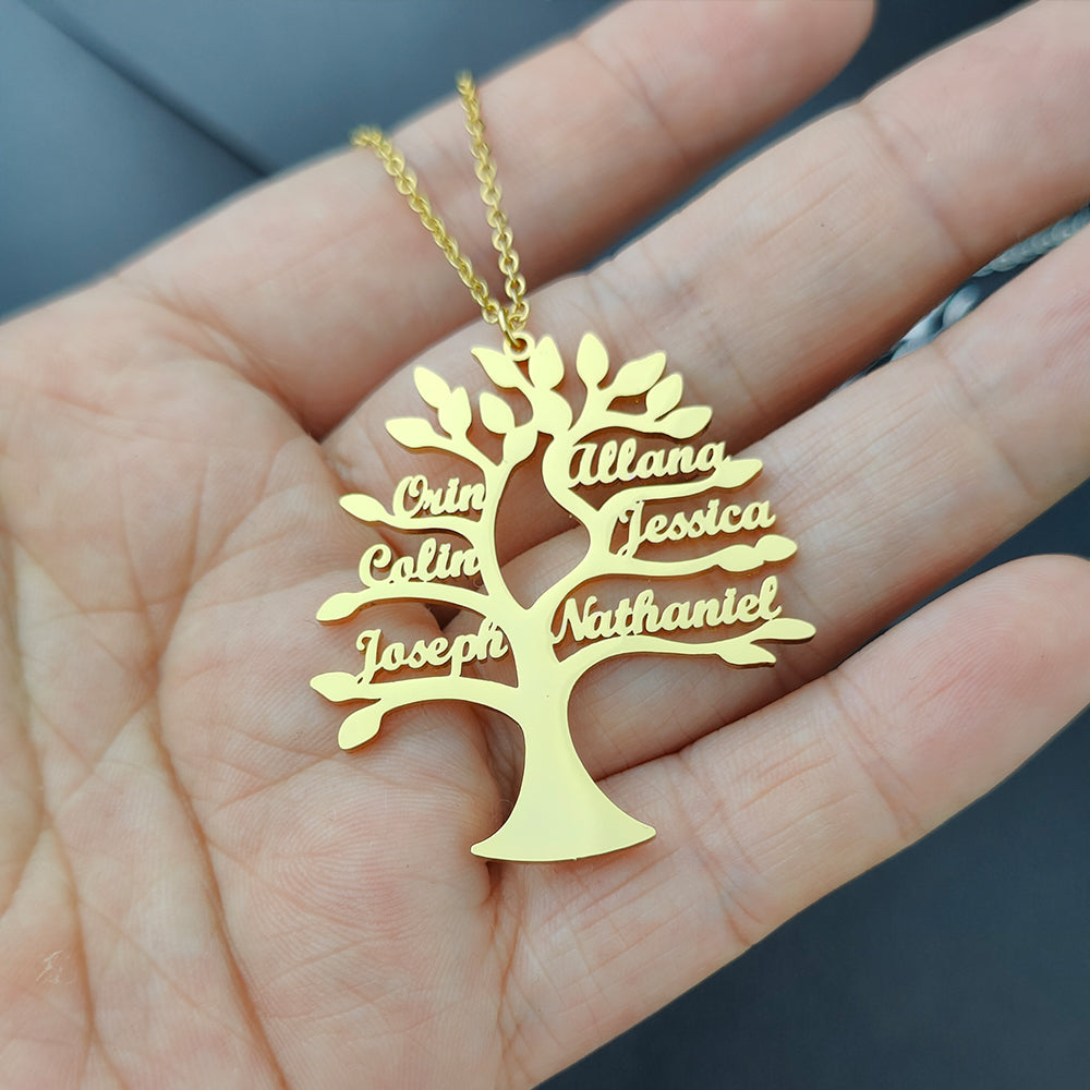 Ketting met geboortesteen en gravure