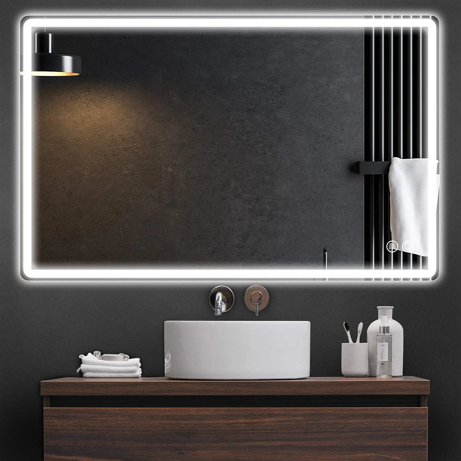 Moderne badkamer spiegel met verlichting – Strak en functioneel