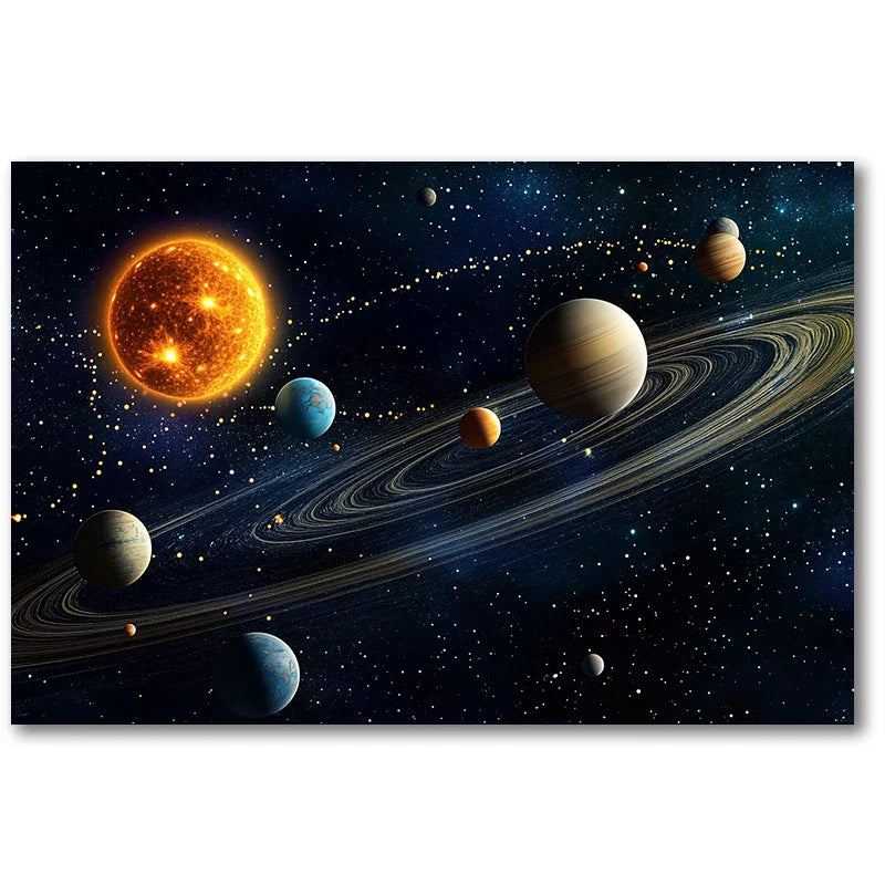 Poster met kaart van wereld of stad