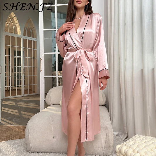 Ochtendjas dames zomer - zijdezachte roze elegantie voor ultiem comfort