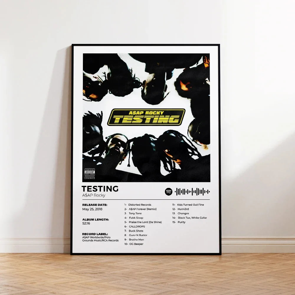 Wandposter met geometrische vormen