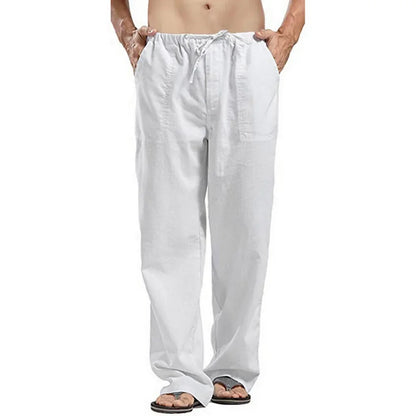 Linnen broek heren voor relaxte outfits – Licht en losjes