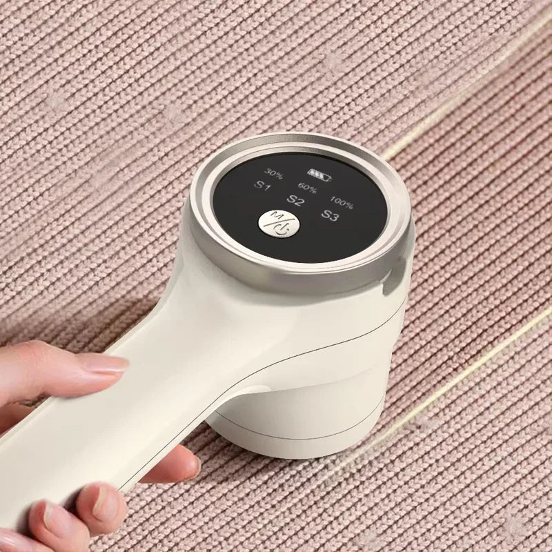 Luxe pluizentondeuse voor delicaat textiel