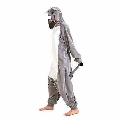 Onesie man met fleece – Warme en zachte stof