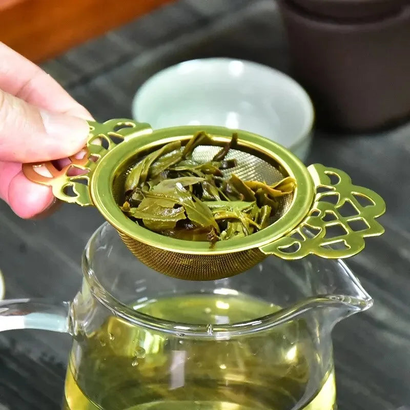 Elegante theebeker met infuser en deksel