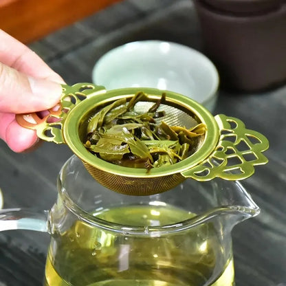 Elegante theebeker met infuser en deksel