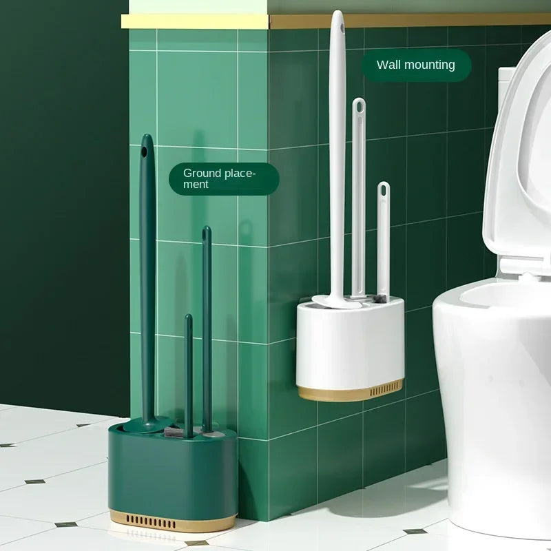 Compacte toiletborstel voor kleine ruimtes – Functioneel en stijlvol