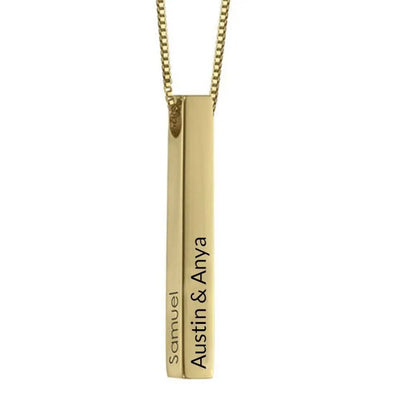 Ketting met gepersonaliseerde hanger in hartvorm