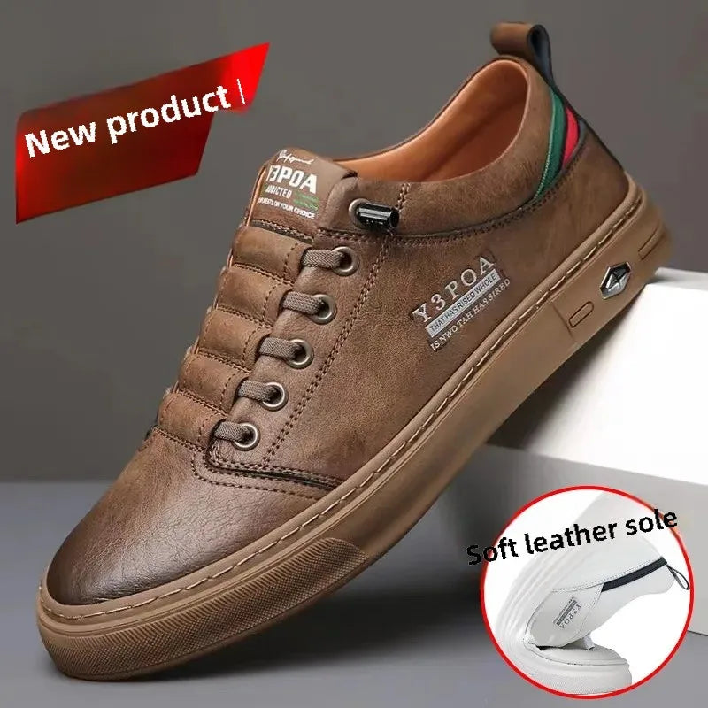 Heren schoenen met canvas bovenkant