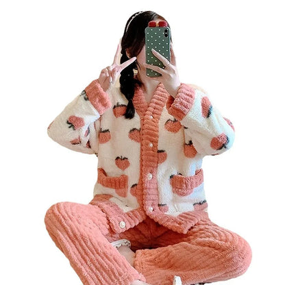 Dames pyjama met knusse uitstraling