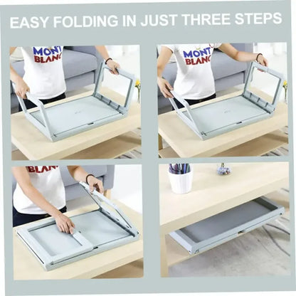 Stevige schoottafel met aluminium poten